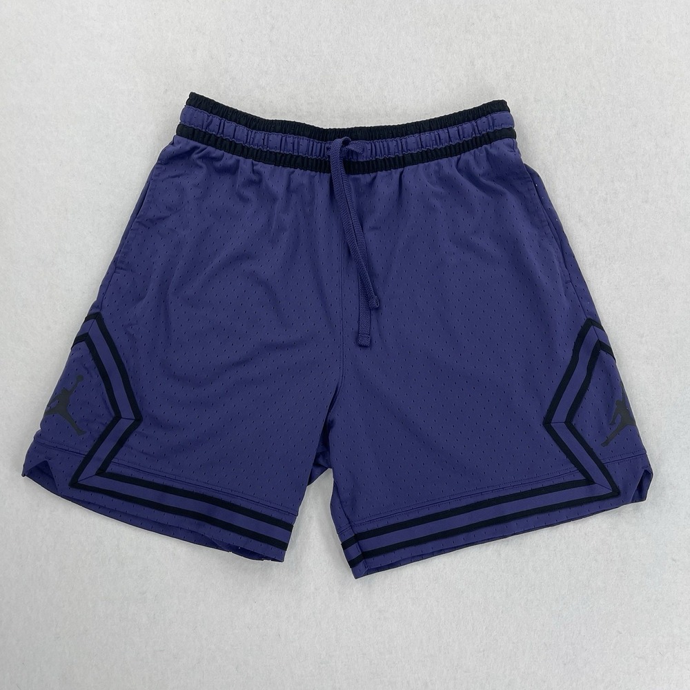 Nike Air Jordan Diamond Shorts Mens XL Purple Mesh DriFit Jumpman Gym Basketball